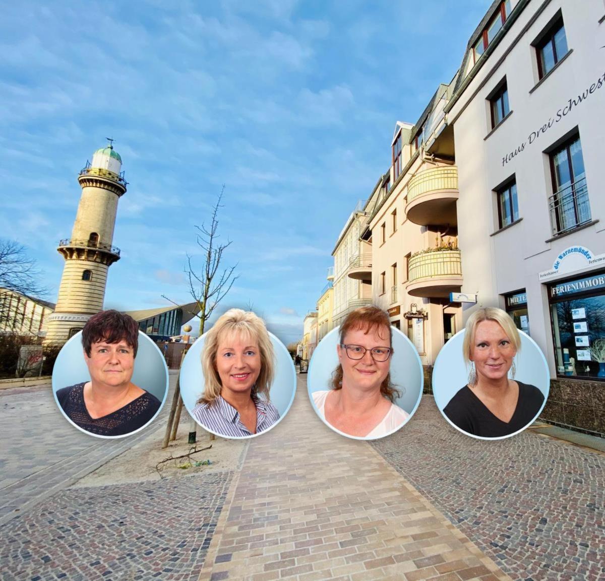 Ferienwohnung Blaue Tulpe, Balkon Mit Traumblick Rostock Exterior foto
